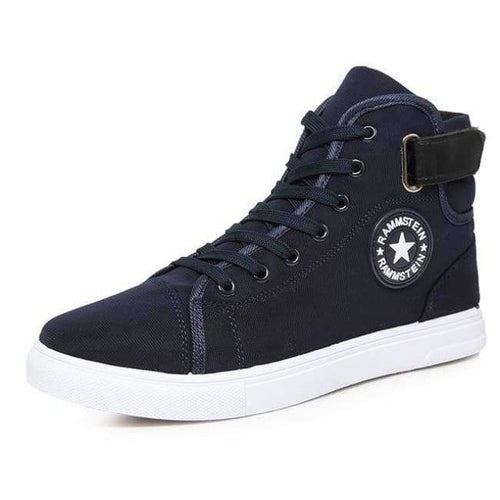 Planet Gates Blue / 6 YWEEN Men's Vulcanize Shoes Men Spring Autumn Top Fashion Sneakers Lace-up High Style Solid Colors Man Shoes