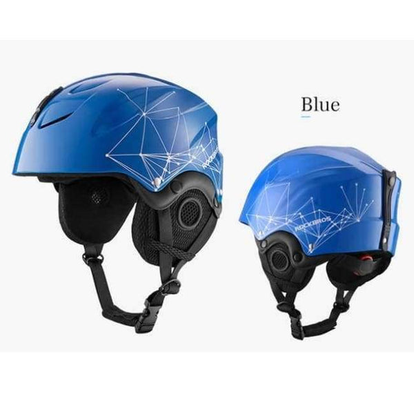 Planet Gates Blue / 61-63CM Ski Helmet Integrally-molded Skiing Helmets Safety Protect Adult Kids Thermal Ultralight Snowboard Skateboard Helmets