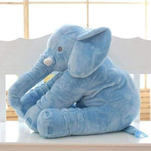 Planet Gates Blue 65cm Plush Elephant Toy Baby Sleeping Back Cushion Soft Stuffed Pillow Elephant Doll Newborn Playmate Doll Kids Birthday Gift