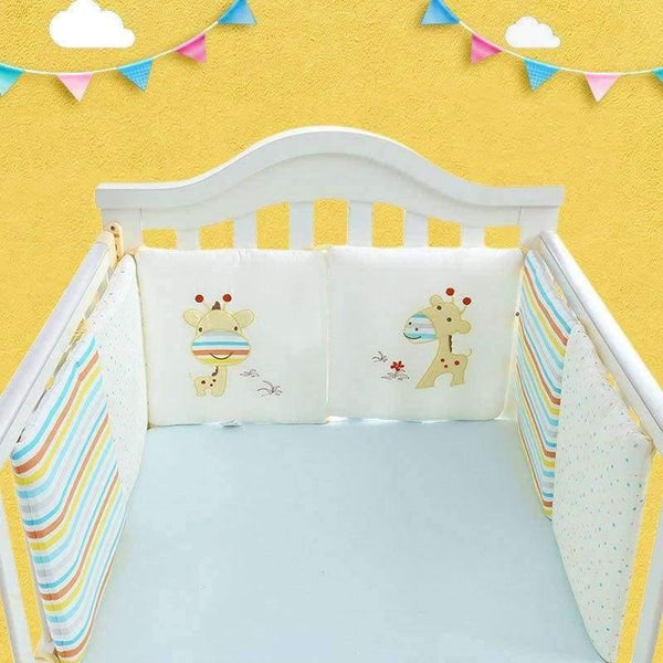 Planet Gates Blue 6Pcs/Lot Baby Bed Protector Crib Bumper Pads Baby Bed Bumper in the Crib Cot Bumper Safety Cotton Blend Baby Bedding Set Rail