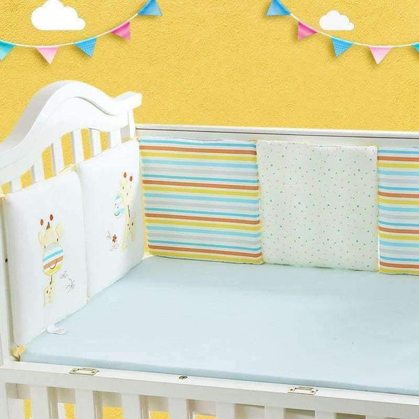 Planet Gates Blue 6Pcs/Lot Baby Bed Protector Crib Bumper Pads Baby Bed Bumper in the Crib Cot Bumper Safety Cotton Blend Baby Bedding Set Rail