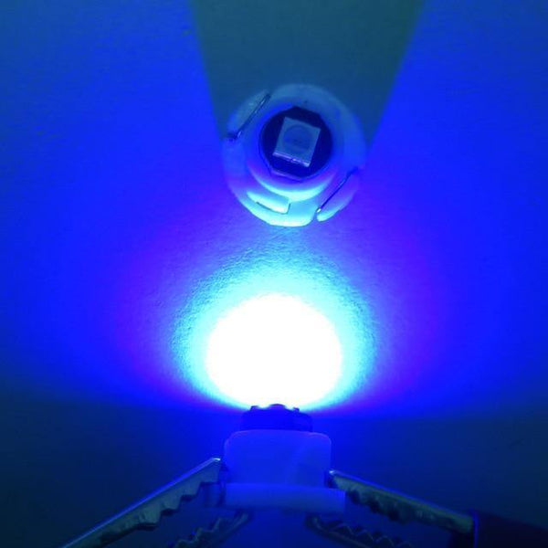 Planet Gates Blue / 74.7 WLJH 10x T3 T4.2 T4.7 Led Neo Wedge 3030 SMD Heater A/C Climate Control Backlight Gauge Instrument Dash Light Lamp Bulb for Car