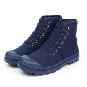 Planet Gates Blue A / 7 Hot Sale Men Canvas Shoes Spring Autumn 2018 Lace-up High Style Men Vulcanize Shoes Fashion Flats Youth Men Shoes