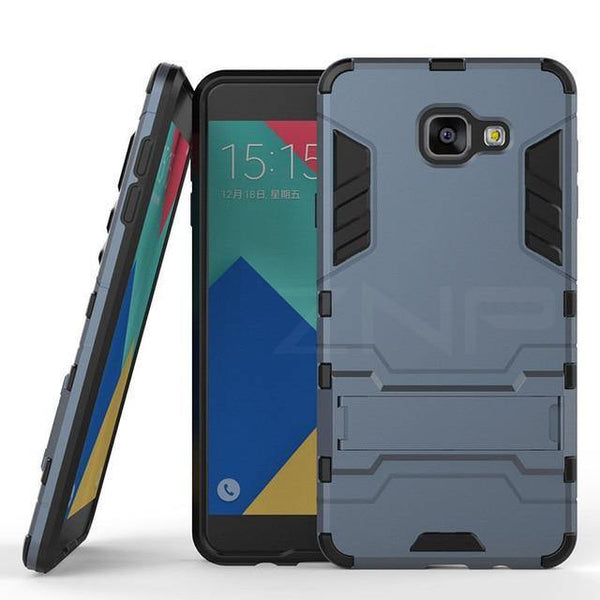 Planet Gates Blue / A8 Plus 2018 ZNP Shockproof Holder Protective Phone Case For Samsung Galaxy A3 A5 A7 J5 J7 2016 2017 Cover For Samsung A8 Plus 2018 Case Capa