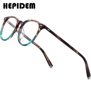 Planet Gates Blue Acetate Optical Eyeglass Frames Men Retro Vintage Round Glasses Nerd Women Prescription Spectacles Myopia Eyewear 9122