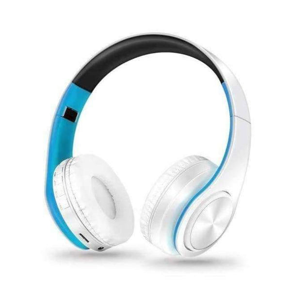 Planet Gates blue add white Fashion Wireless Headphones Bluetooth Headset  Headphone Earbuds Earphones With Microphone For PC mobile phone music