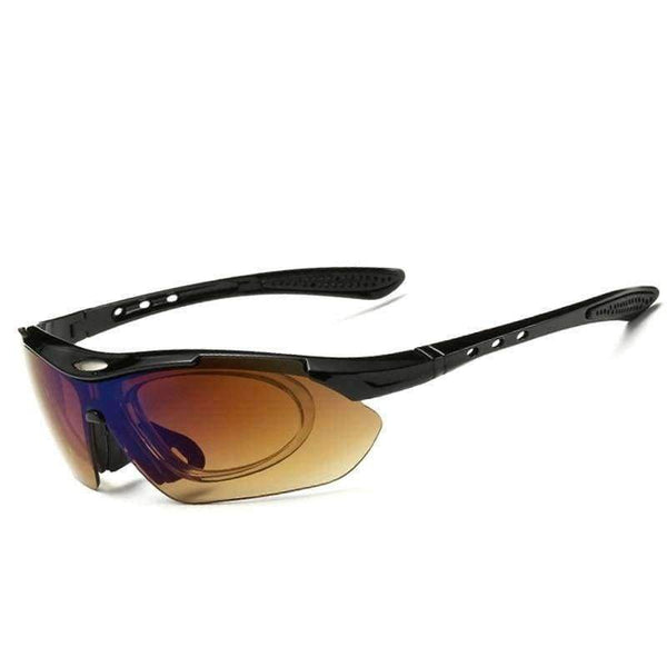 Planet Gates Blue and Black Frame Sport  Hiking eyewear Camping Hunting Tactical Goggles  Cycling Glasses fishing Sunglasses with 5 lenses