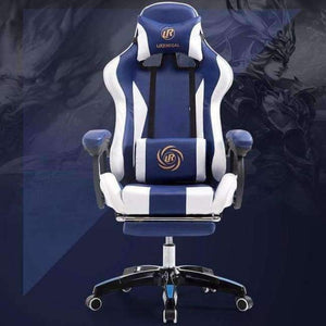 Planet Gates Blue and white Pedal Game armchair Computer gaming gamer Chair To Work An Office Chair Sports The Electric Chair