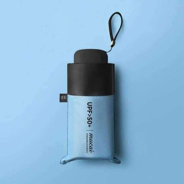 Planet Gates Blue Anti-UV Pocket Mini Umbrella Rain Women Windproof Durable 5 Folding Sun Umbrellas Portable Sunscreen Female Parasol