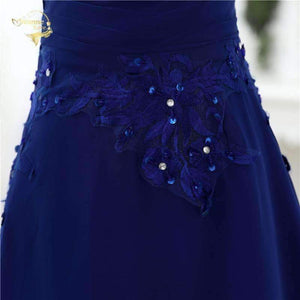 Planet Gates Blue As Picture / 4 Fashion Sexy Chiffon Blue Party Evening Dresses 2018 Long Formal Prom Robe De Soiree Woman's Dress OL3102 PlUS