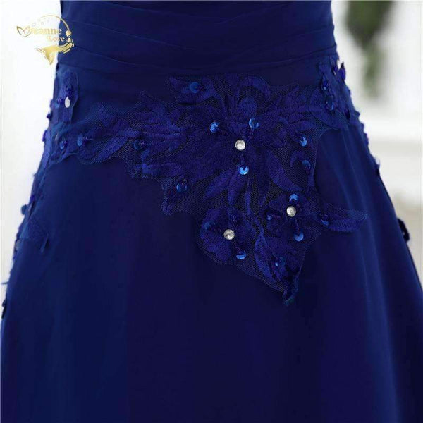 Planet Gates Blue As Picture / 4 Fashion Sexy Chiffon Blue Party Evening Dresses 2018 Long Formal Prom Robe De Soiree Woman's Dress OL3102 PlUS