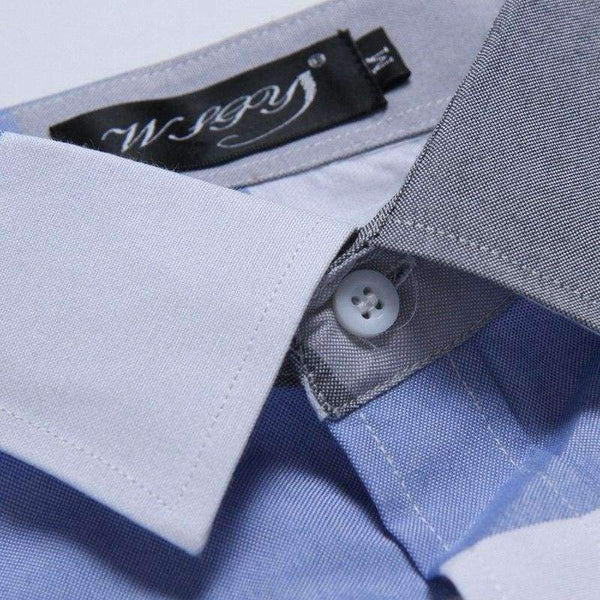 Planet Gates blue / Asian M 45 to 55KG Men'S Clothing 2017 Fashion Male Shirt Long-Sleeves Tops Large Striped Men'S Casual Mens Dress Shirts Slim Men Shirt M-2XL