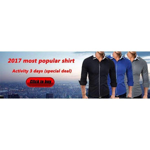 Planet Gates blue / Asian M 45 to 55KG Men'S Clothing 2017 Fashion Male Shirt Long-Sleeves Tops Large Striped Men'S Casual Mens Dress Shirts Slim Men Shirt M-2XL