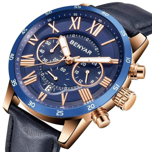 Planet Gates Blue B Watches Men Luxury Brand Quartz Watch Fashion Chronograph Sport Reloj Hombre Clock Male hour relogio Masculino