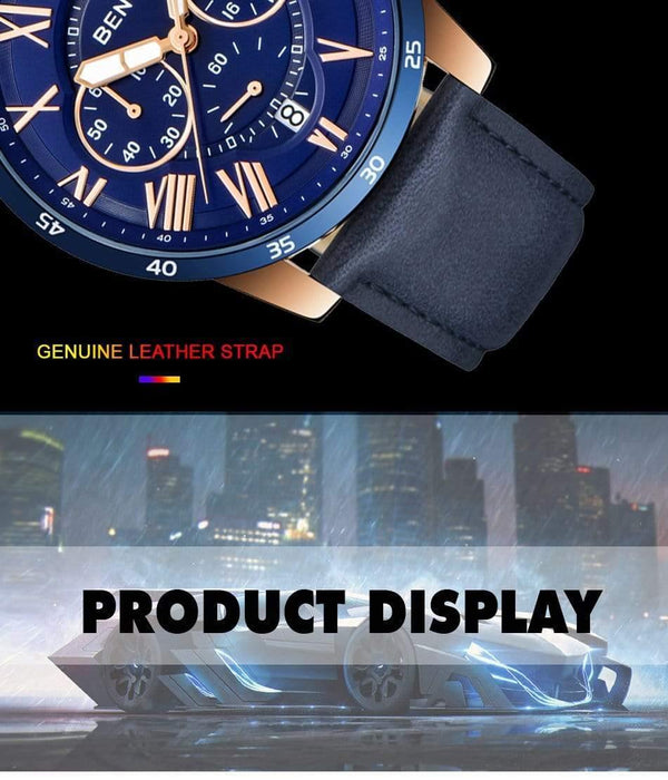 Planet Gates Blue B Watches Men Luxury Brand Quartz Watch Fashion Chronograph Sport Reloj Hombre Clock Male hour relogio Masculino