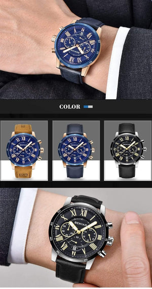 Planet Gates Blue B Watches Men Luxury Brand Quartz Watch Fashion Chronograph Sport Reloj Hombre Clock Male hour relogio Masculino