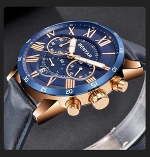Planet Gates Blue B Watches Men Luxury Brand Quartz Watch Fashion Chronograph Sport Reloj Hombre Clock Male hour relogio Masculino