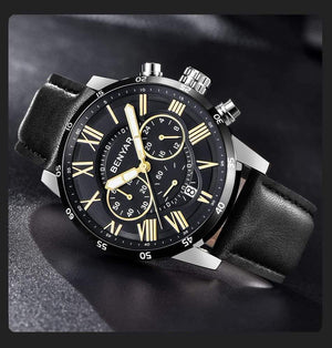 Planet Gates Blue B Watches Men Luxury Brand Quartz Watch Fashion Chronograph Sport Reloj Hombre Clock Male hour relogio Masculino