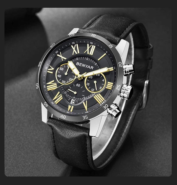 Planet Gates Blue B Watches Men Luxury Brand Quartz Watch Fashion Chronograph Sport Reloj Hombre Clock Male hour relogio Masculino