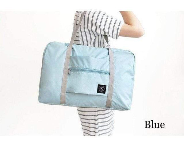 Planet Gates Blue bag Large Capacity Nylon Unisex Travel Bags Foldable Suitcase Luggage Bags Travel Package Airplane Packing Handbag