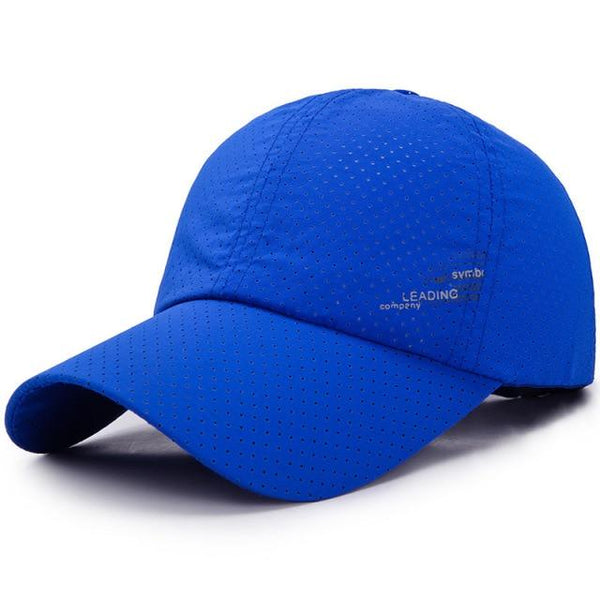 Planet Gates Blue Baseball Cap Quick Drying Hats Men Women Summer Unisex Breathable Sport Pure Color Snapback Hat Bone Baseball Hat