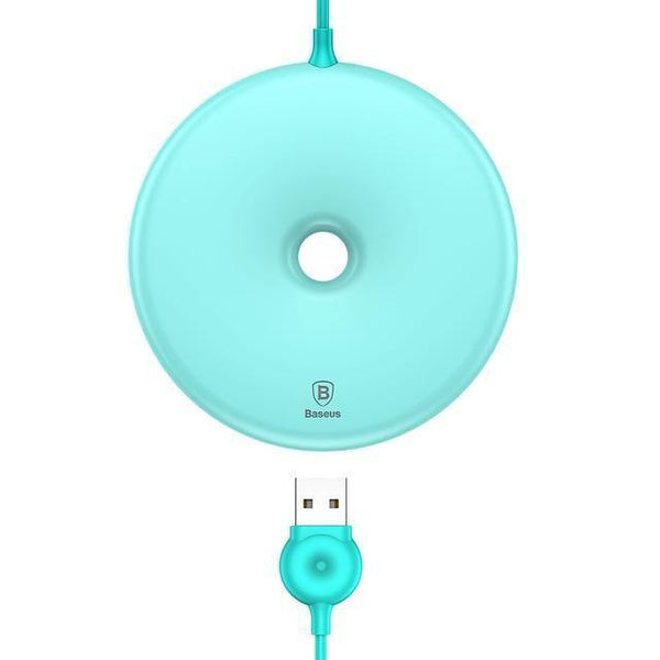 Planet Gates blue Baseus Donut Wireless Charger For iPhone X 8 Samsung Note8 S8 S9 S9+ S7 15W Wireless Qi Quick Charging Charger For Mobile Phone