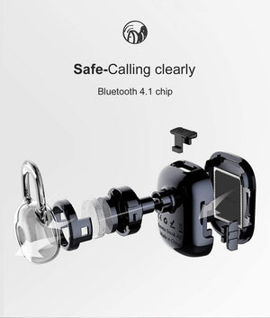 Planet Gates Blue Baseus Mini Wireless Bluetooth Earphone For iPhone X 8 Samsung S9 S8  In-Ear Stereo Wireless Bluetooth Driver Earphones With Mic