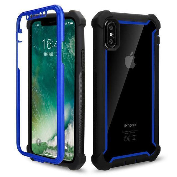 Planet Gates Blue Black Case / For iPhone 6S Plus Armor PC+Soft TPU Phone Case for iPhone XS Max XR X 6 6S 7 8 Plus 5S 5 5C SE2 Shockproof Sturdy Cover
