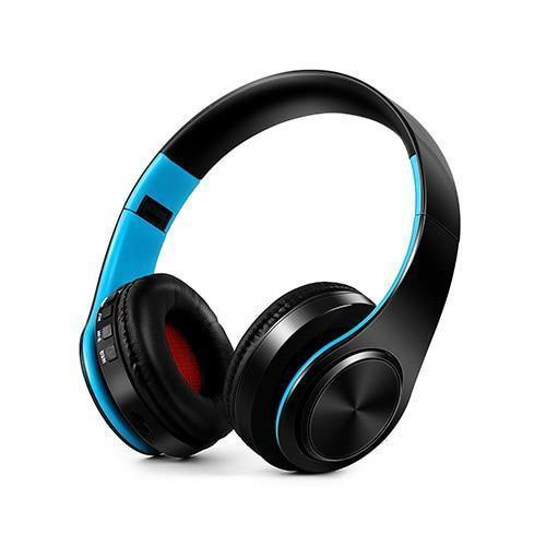 Planet Gates blue black / China Wireless Bluetooth Earphones Headset Stereo Headphones Earphones with Microphone /TF Card for Mobile Phone Music