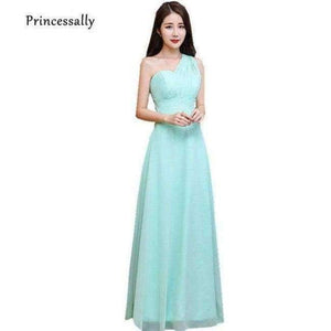 Planet Gates Blue Bridesmaid Dresses Chiffon Fall Winter Bridesmaid Dress Cheap Prom Vestido De Festa De Casamento Long-Party-Dress