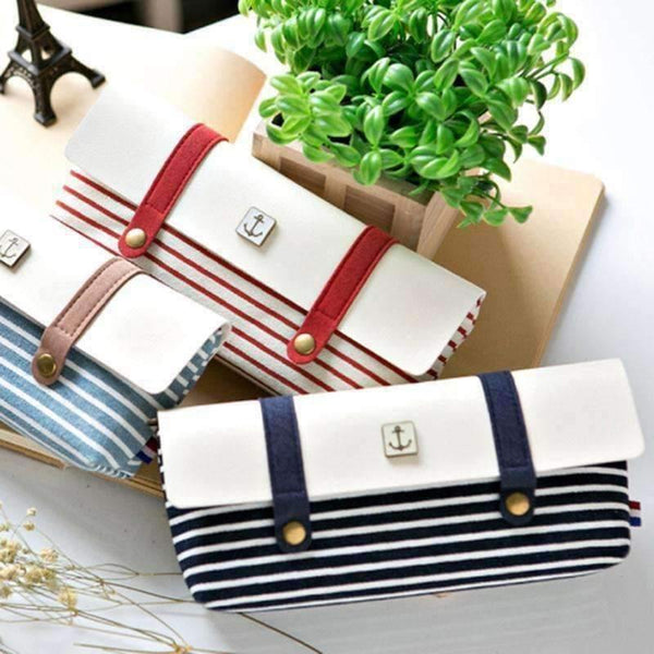 Planet Gates blue Canvas Pencil Case school Pencil Bag for school pencil-case Office School Supplies Pens Pencils Writing Supplies Gift