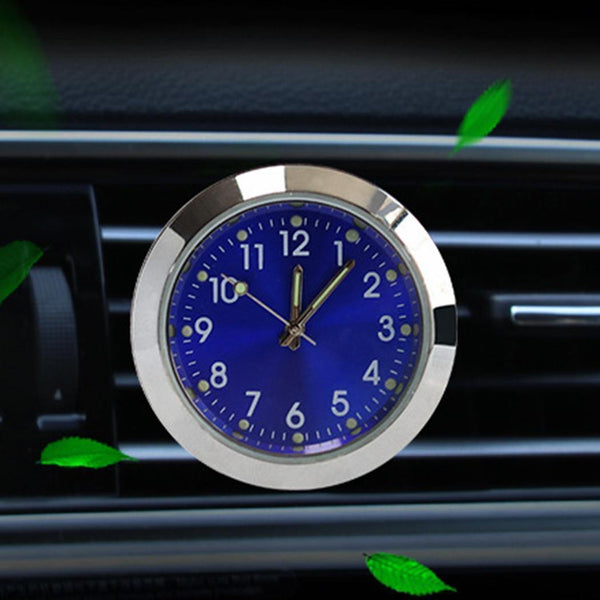 Planet Gates Blue Car Quartz Outlet Clock Aromatherapy Electronic Perfume Gold Air Round Casual Fashion Clock Blue