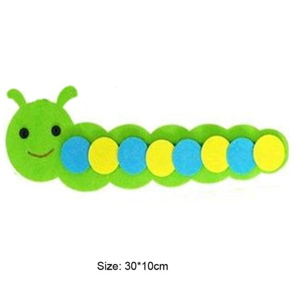 Planet Gates Blue Caterpillar Teaching Kindergarten Manual DIY Weave Cloth Baby Early Learning Education Toys Montessori Teaching Aids Math Toys