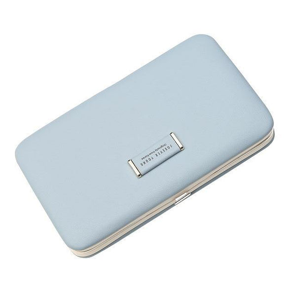 Planet Gates Blue Cell Phone Box Women Wallet Large Capacity Leather Wristband Clutch Wallet Female Fashion Ladies Long Purse HOT