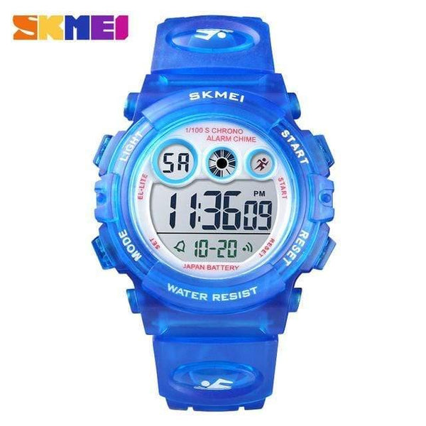 Planet Gates Blue Children Watch Boys Waterproof LED Digital Sports Watch Kids Alarm Date Watch for Children Girl Gift Reloj Deportivo
