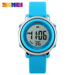 Planet Gates Blue Children watch LED Digital Sports Relojes Mujer Boys girls fashion Kids Cartoon Jelly Waterproof Relogio Feminino SKMEI 2018