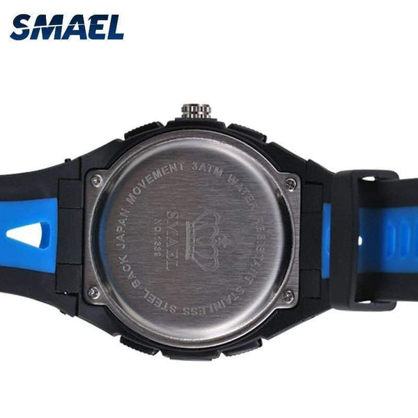 Planet Gates BLUE Children Watches Sports Waterproof Child Electronic LED 1339 Watch Safe Girls Boys Toy Watch Best Gifts