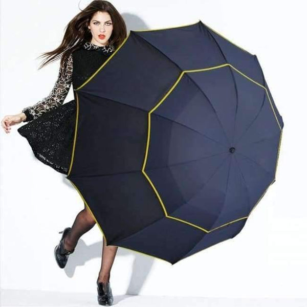 Planet Gates Blue / China 130cm Big Top Quality Umbrella Men Rain Woman Windproof Large Paraguas Male Women Sun 3 Floding Big Umbrella Outdoor Parapluie