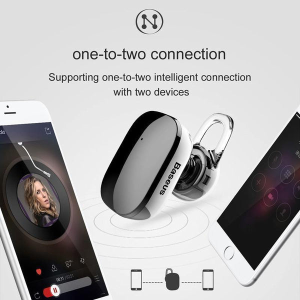 Planet Gates Blue / China Baseus Mini Bluetooth Earphone Hands-free Wireless Bluetooth Headset Headphone with Mic 4.1 Ear Hook Earbuds Earpieces For Phone