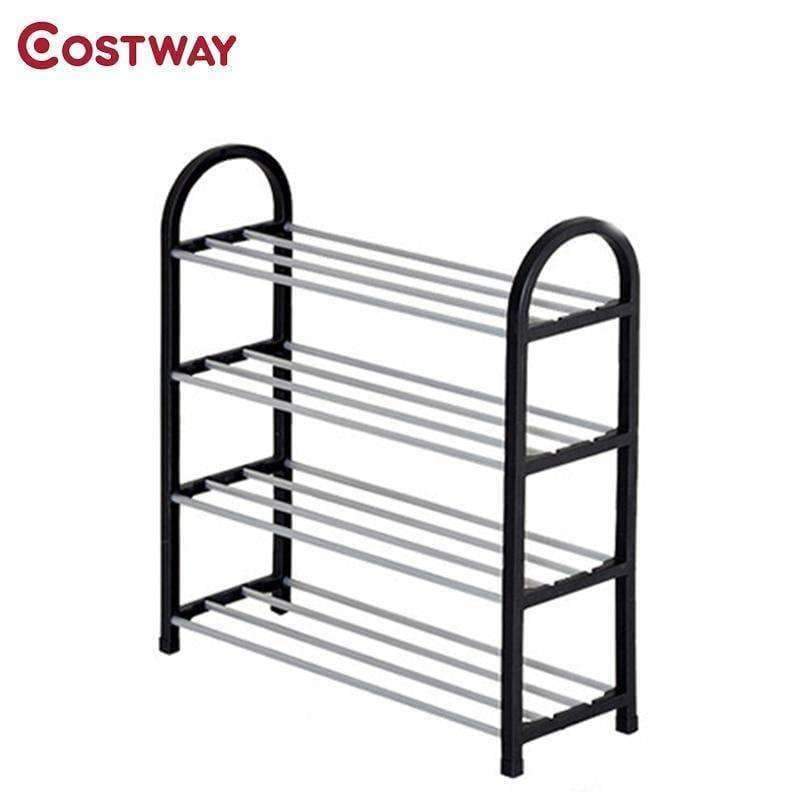 Planet Gates Blue / China COSTWAY 4 Tier Shoes Rack Shoe Cabinets Stand Shelf Shoes Organizer Living Room Bedroom Storage Furniture W0191