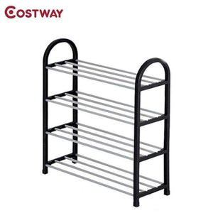 Planet Gates Blue / China COSTWAY 4 Tier Shoes Rack Shoe Cabinets Stand Shelf Shoes Organizer Living Room Bedroom Storage Furniture W0191