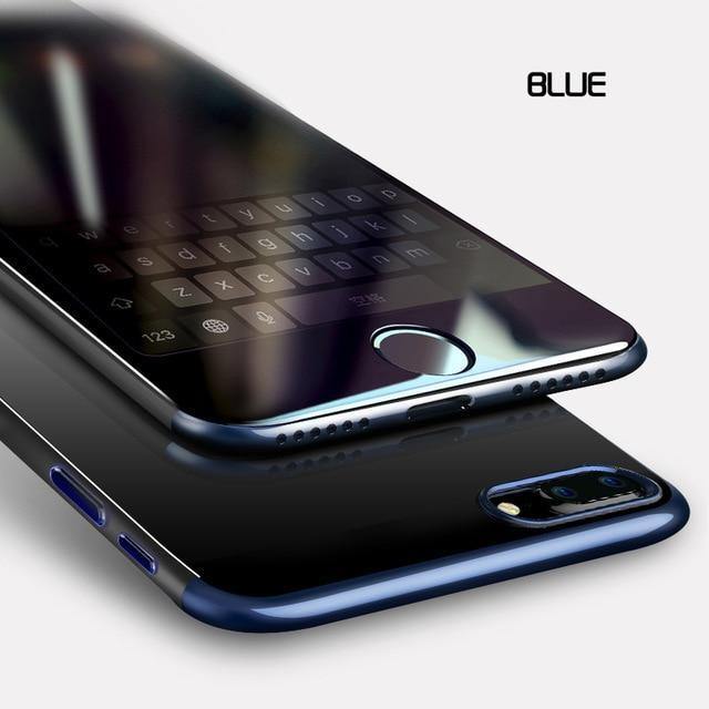 Planet Gates Blue / China / For I8 I7 Baseus PC Hard Case For iPhone 8 7 Cover For iPhone 8 7 Plus Case Anti-scratch Electroplating Protective Phone Bag Shell Coque