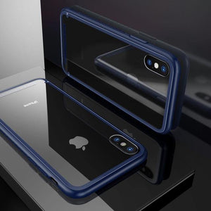 Planet Gates Blue / China / For iPhone X Baseus Luxury Glass Case For iPhone X 10 Coque Soft TPU Transparent Glass Back Protective Cover For iPhonex i Phone X Capinhas