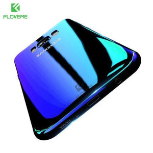 Planet Gates Blue / China / For Samsung S9 FLOVEME Aurora Blue Ray Phone Case For Samsung Galaxy S9 S9 Plus Ultra Thin PC Cover For Samsung S8 S6 S7 Edge Note 8 Cases Capa