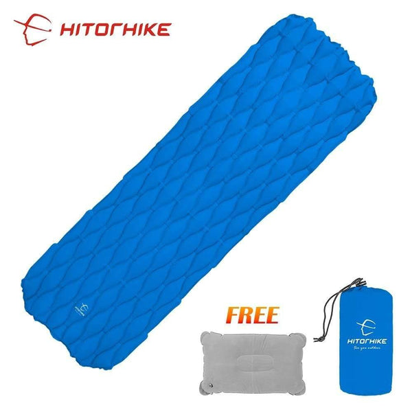 Planet Gates blue / China Inflatable Sleeping Pad Camping Mat With Pillow air mattress Cushion Sleeping Bag air sofas inflatable sofa
