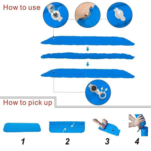 Planet Gates blue / China Inflatable Sleeping Pad Camping Mat With Pillow air mattress Cushion Sleeping Bag air sofas inflatable sofa