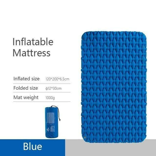 Planet Gates Blue / China Lightweight Moisture-proof Air Mattress Nylon TPU Sleeping Pad Inflatable Mattress Camping Mat For 2Person NH19Z055-P