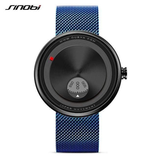 Planet Gates Blue / China Men Watch Milan Strap Wristwatches Men rotate dial plate watches Sports watch Free&Drop shipping