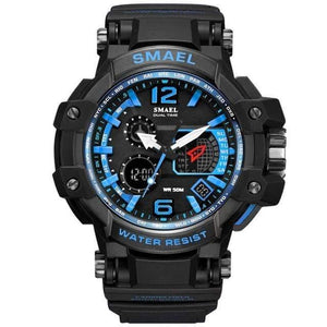Planet Gates Blue / China Men Watches White Sport Watch LED Digital 50M Waterproof Casual Watch S Shock Male Clock 1509 relogios masculino Watch Man