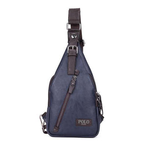 Planet Gates Blue / China New Arrival Magnetic Hasp Open Men Leather Chest Bag Famous Brand Men Travel Sling Shoulder Bag Casual Crossbody Bag